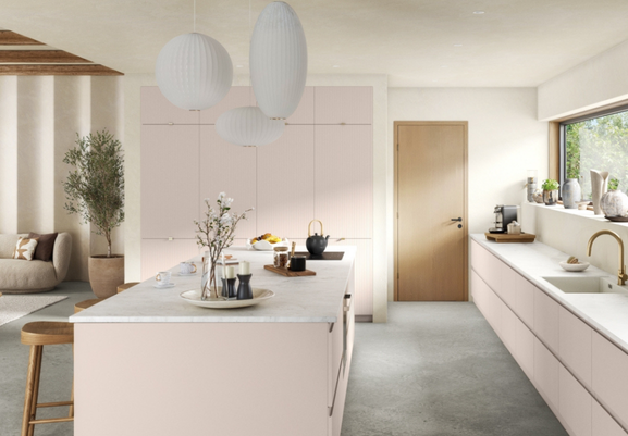 Ambiance de cuisine avec un îlot