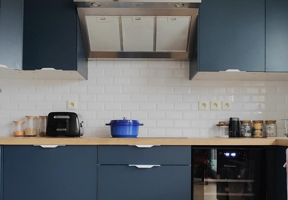 photo maintenant de sa cuisine rénovée