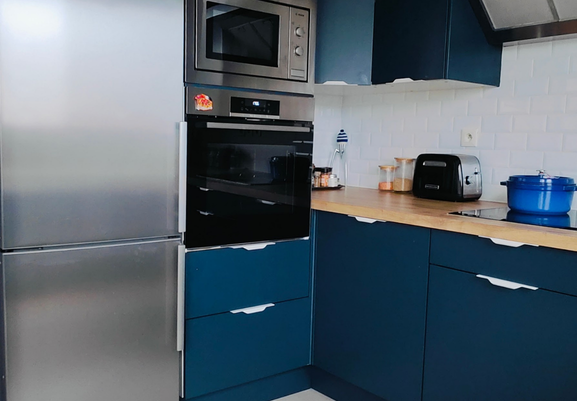 photo maintenant de sa cuisine rénovée