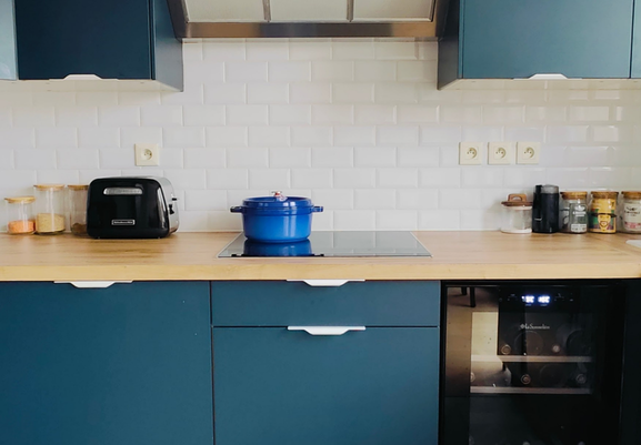 photo maintenant de sa cuisine rénovée