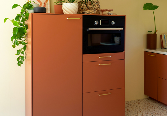 photo de la cuisine en ocre