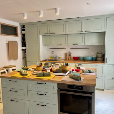 Cuisine Ikea Metod avec façade Adèle vert pistache RYK