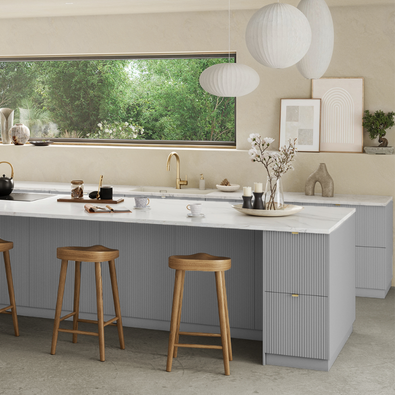 cuisine avec façade grise RYK