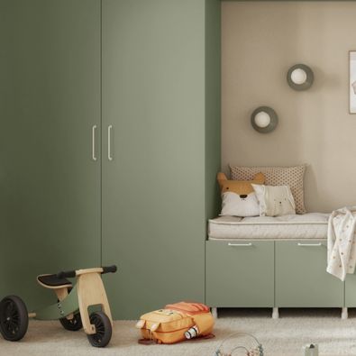 Caisson Spaceo Leroy Merlin avec façade Ange vert régiment de chez RYK