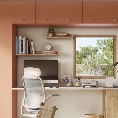 Caisson Spaceo Leroy Merlin avec façade Ange Ocre lubéron de chez RYK