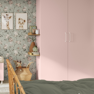 Caisson Spaceo Leroy Merlin avec façade Ange dry rose de chez RYK